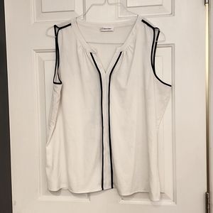 Calvin Klein sleeveless blouse / camisole XL white